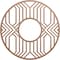 Ekena Millwork Empire Wood Fretwork Pierced Ceiling Medallion, Wood (Paint Grade), 20"OD x 7 3/8"ID x 3/8"T CMWP20X20X0375EPMF - alternate 1